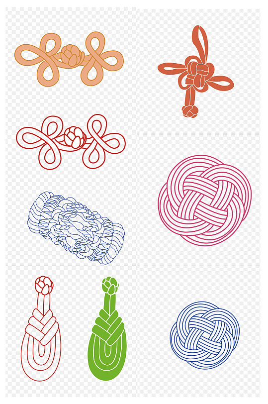 中国结盘扣稿中式元素免扣元素