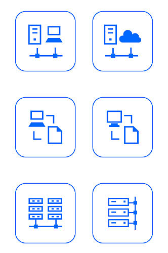 电脑传输云服务器大数据图标免扣元素