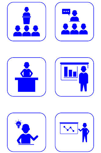 职业培训团队合作商务会议图标免扣元素