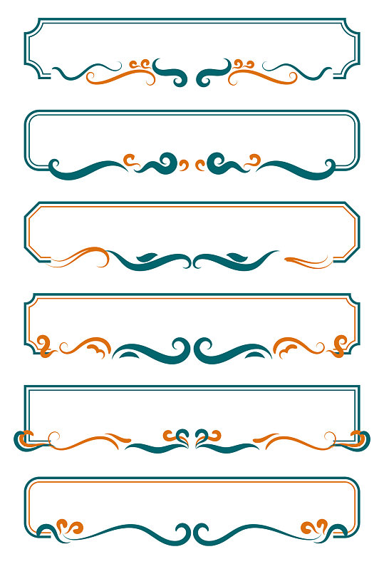 国风边框国潮边框手绘中国风标题框免扣元素-众图网