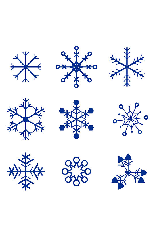 圣诞雪花元素-圣诞雪花元素图片-圣诞雪花元素素材下载-众图网