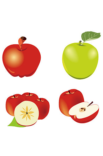 苹果水果广告背景素材免扣元素
