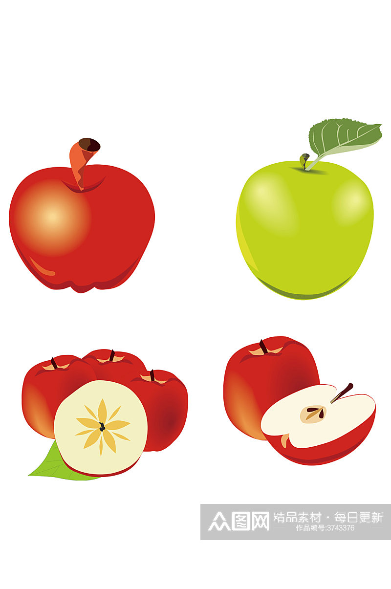 苹果水果广告背景素材免扣元素素材