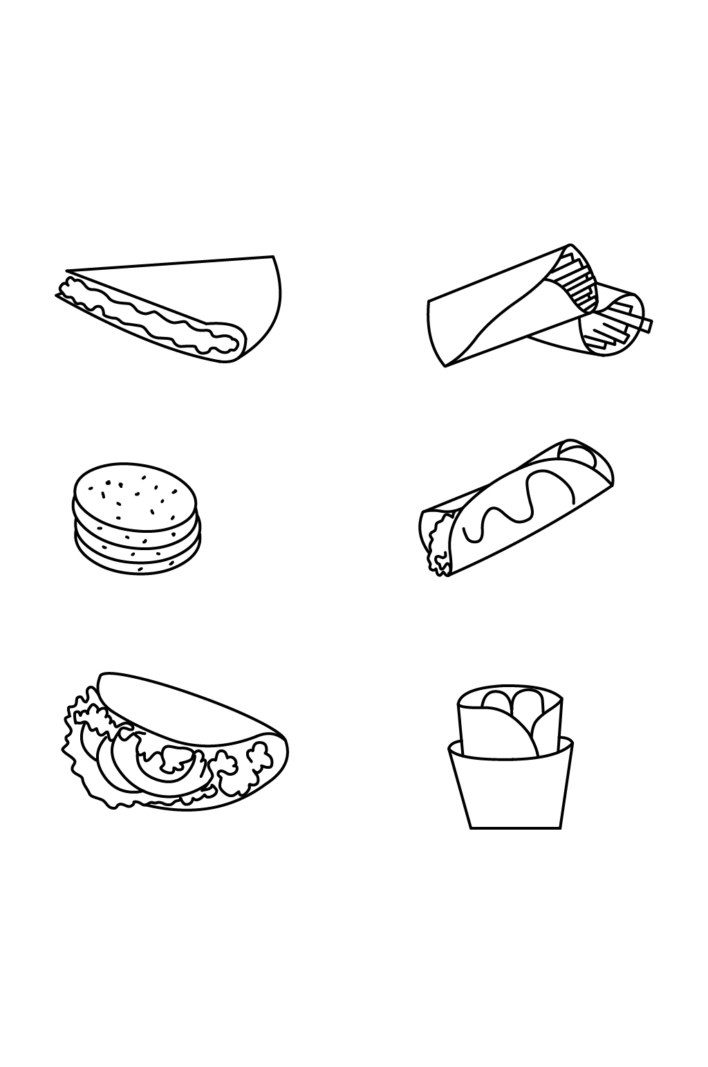 食物模型简笔画图片