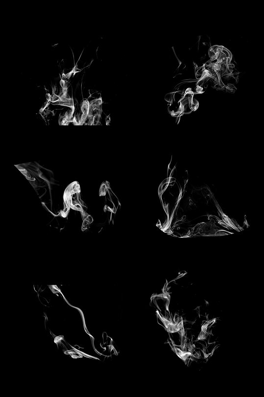 炊烟袅袅热气迷雾漂浮元素装饰素材免扣元素