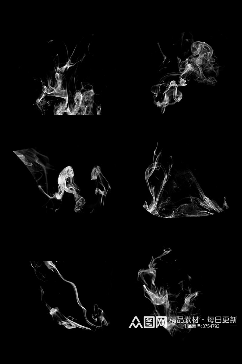 炊烟袅袅热气迷雾漂浮元素装饰素材免扣元素素材