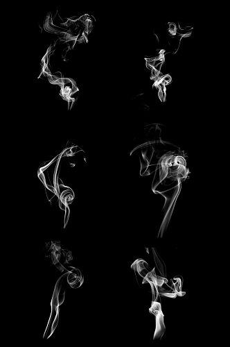 炊烟袅袅热气白烟迷雾漂浮元素免扣元素
