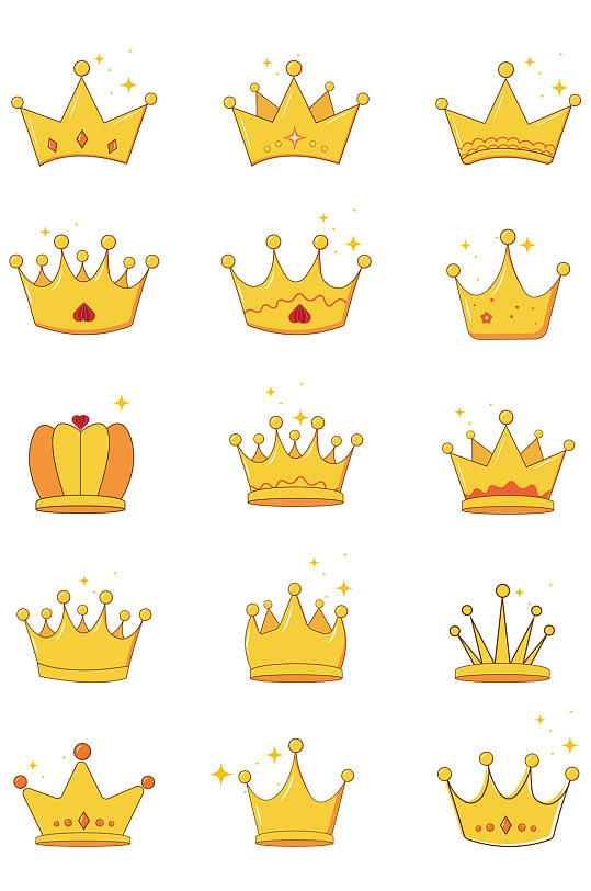 卡通皇冠图片 卡通皇冠素材下载 众图网