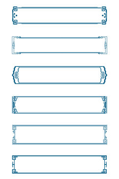 中式边框古典复古风中国风标题框免扣元素