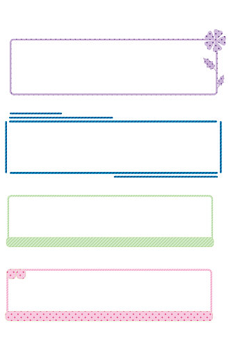 小清新简约文艺边框纹理设计免扣元素