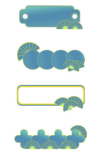 中国风边框国潮风标题框标题栏免扣元素