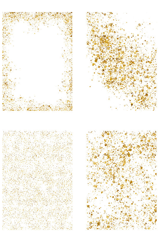 土豪喷墨式节假日金箔洒金背景免扣元素