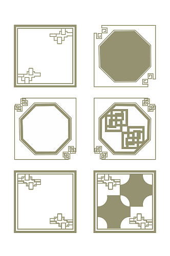 复古边框中式古典花纹边框中国风免扣元素
