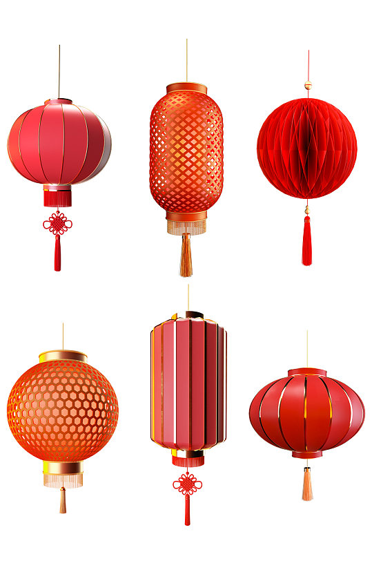 高清节日氛围灯笼合集
