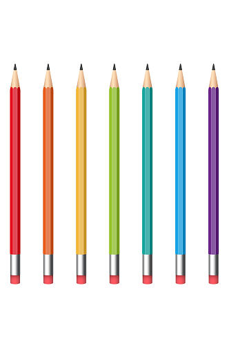 铅笔学习学具办公用品绘图锋利免扣元素