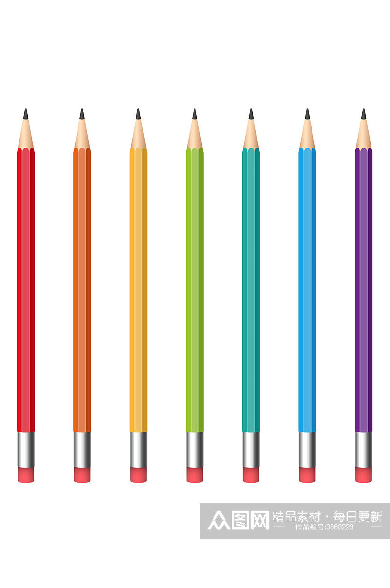 铅笔学习学具办公用品绘图锋利免扣元素素材