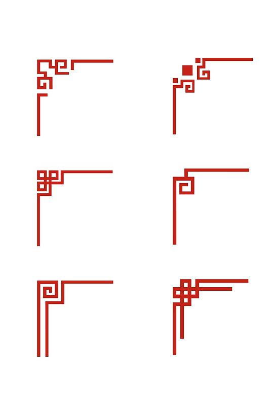 中国风边框复古传统花纹装饰边框免扣元素
