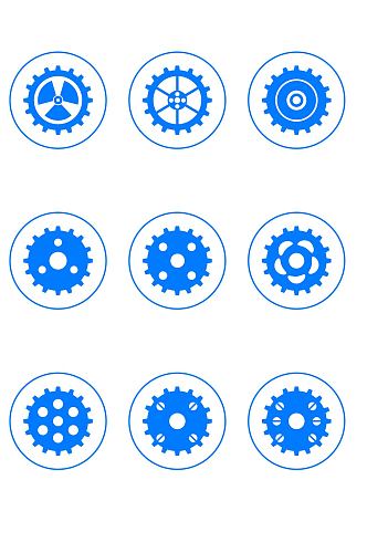 齿轮机械转轮管理设置配置图标免扣元素