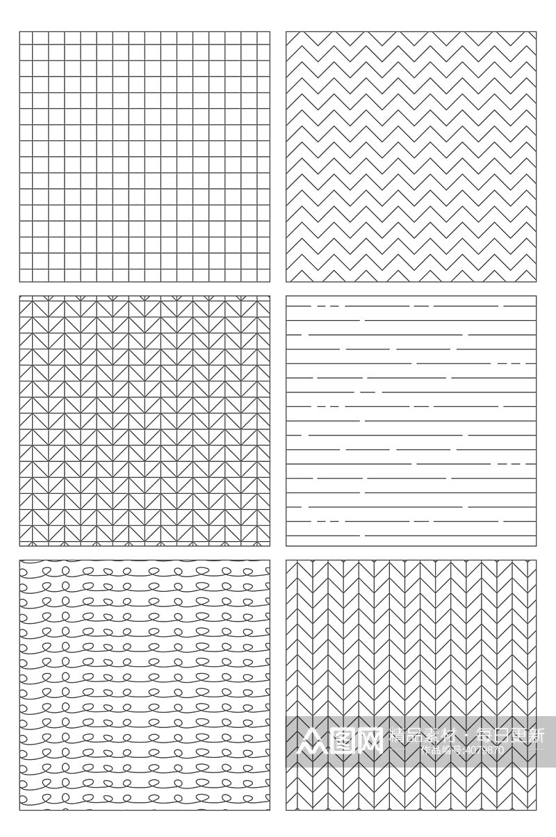 简约线条几何底纹背景花纹元素图免扣元素素材