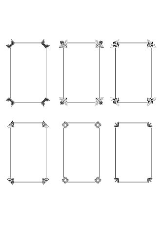 边框装饰文本框内容框线条框免扣元素