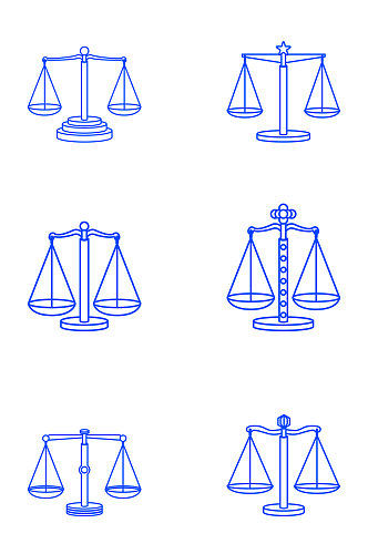 天平平等法律公平天秤图标免扣元素