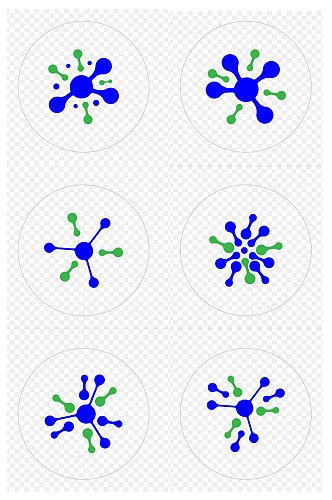 化学分子高科技质子电子图标免扣元素