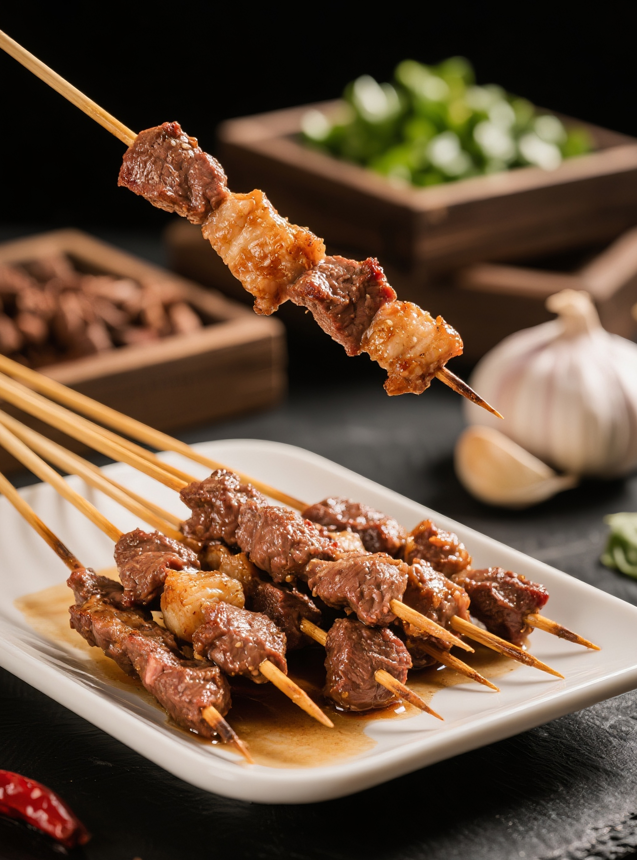 炭烤牛肉串图片素材素材