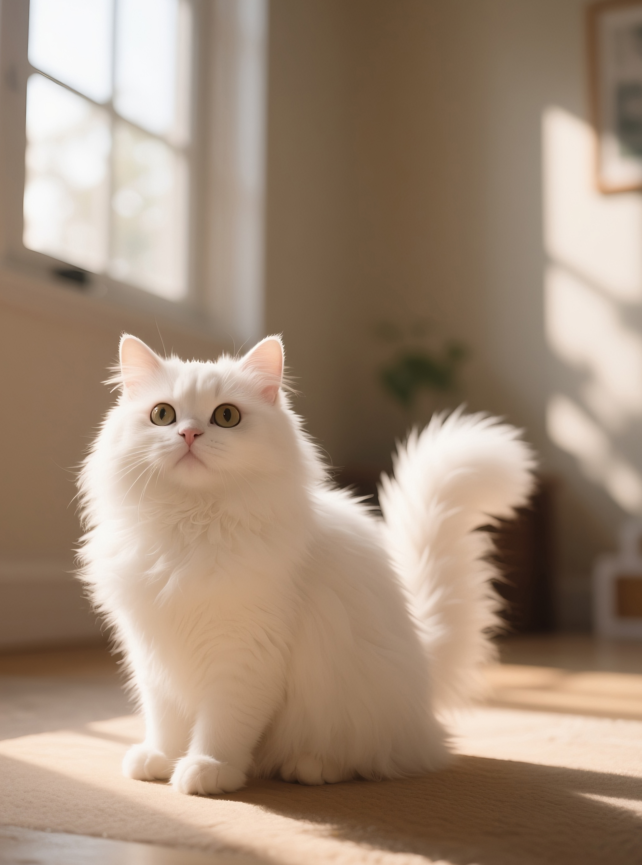 可爱猫猫风景画图片素材