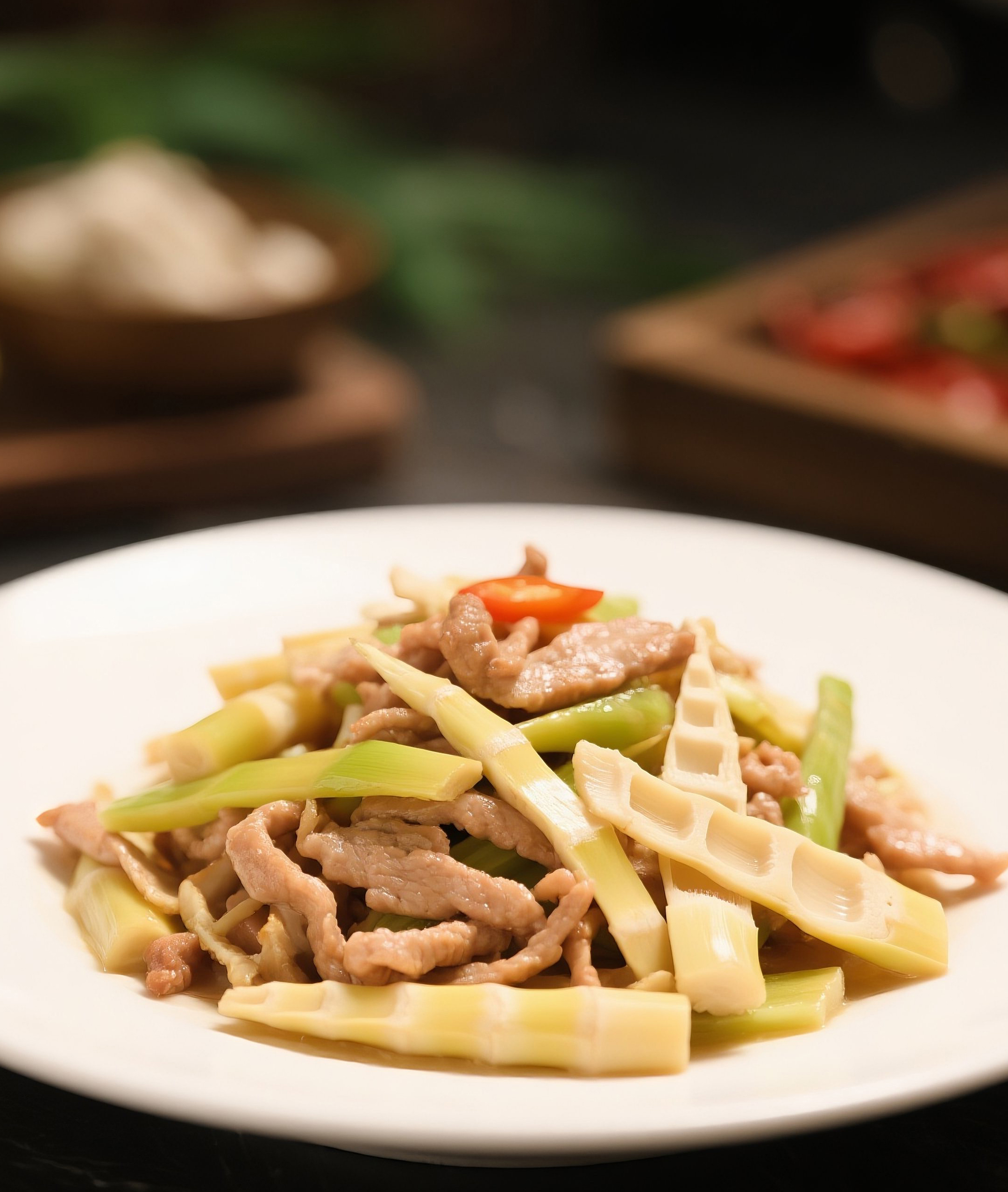 竹笋炒肉图片素材素材