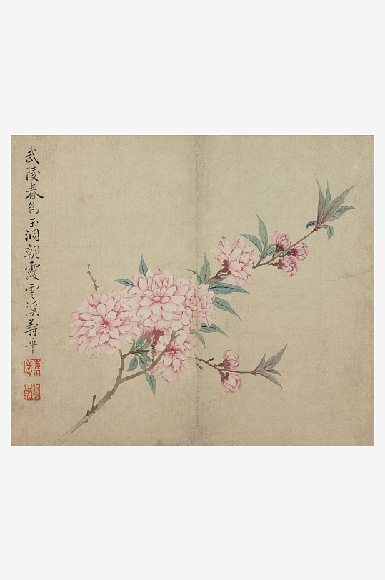 恽寿平山水花鸟画字画图片装饰画-众图网