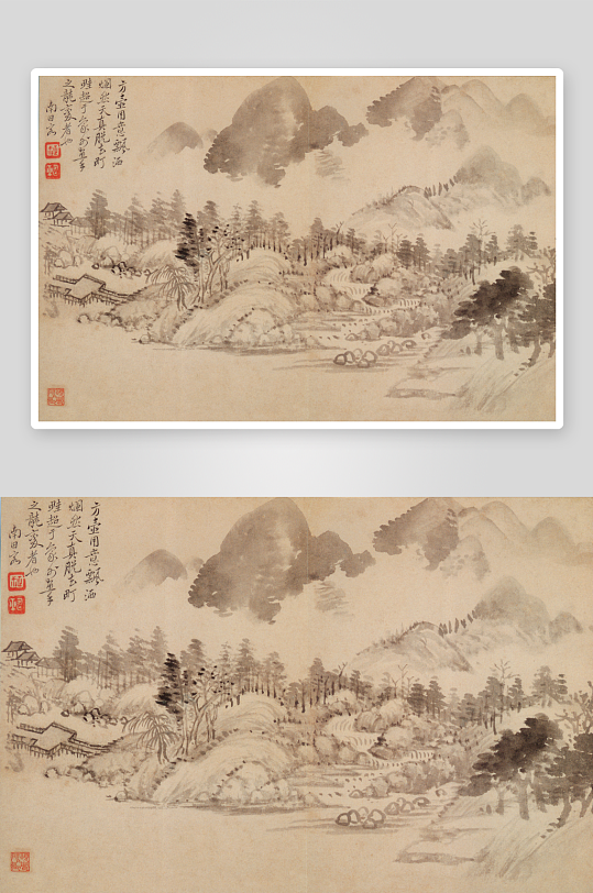 恽寿平山水花鸟画字画装饰画-众图网