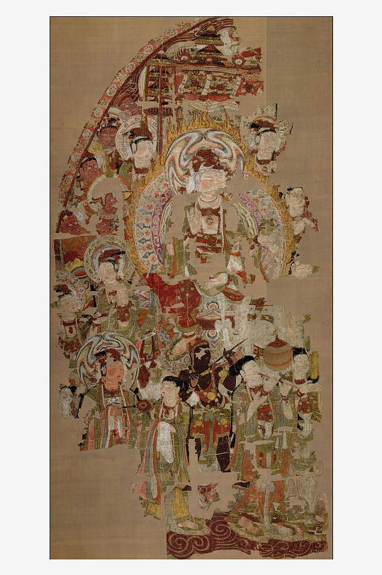大英博物馆藏敦煌壁画图片素材-众图网