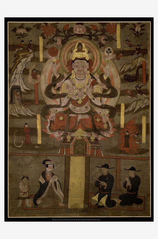 大英博物馆藏敦煌壁画图片素材-众图网