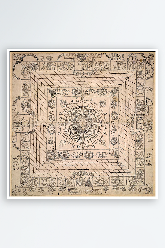 大英博物馆藏敦煌壁画图片素材-众图网