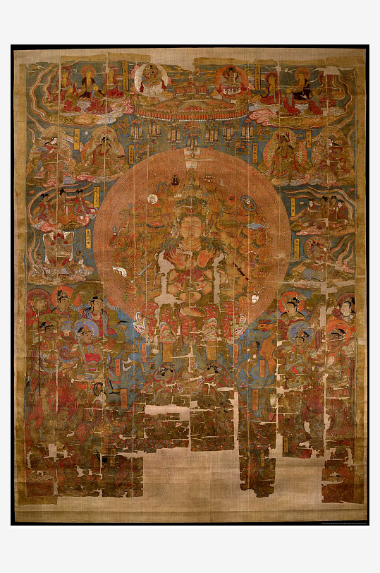 大英博物馆藏敦煌壁画图片素材-众图网