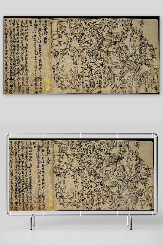 大英博物馆藏敦煌壁画图片素材-众图网