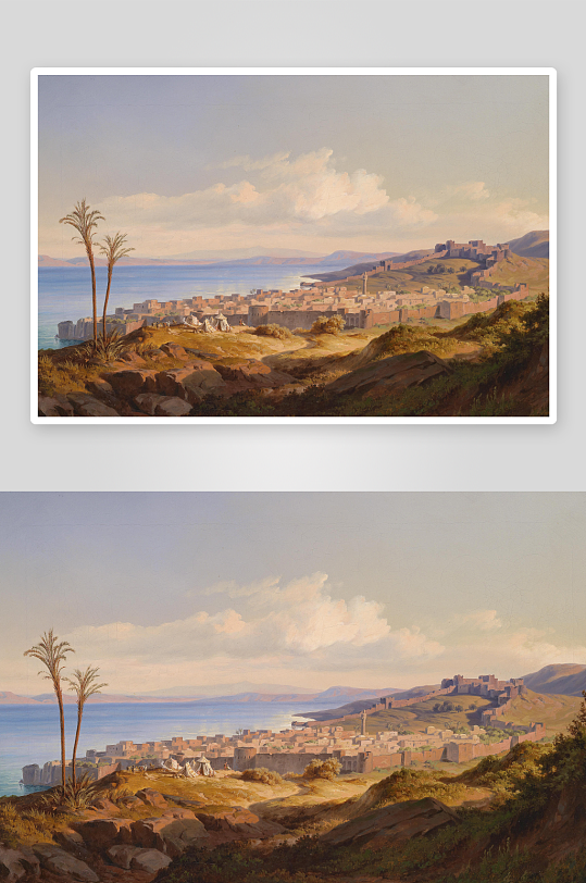 唯美高清欧式风景画油画装饰画-众图网