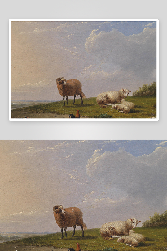 唯美欧式风景画油画装饰画-众图网