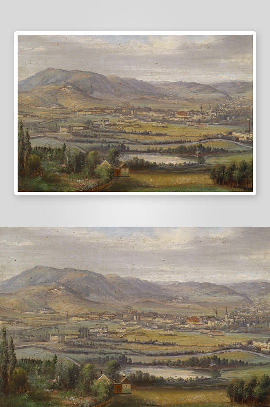 欧式风景画油画装饰画-众图网