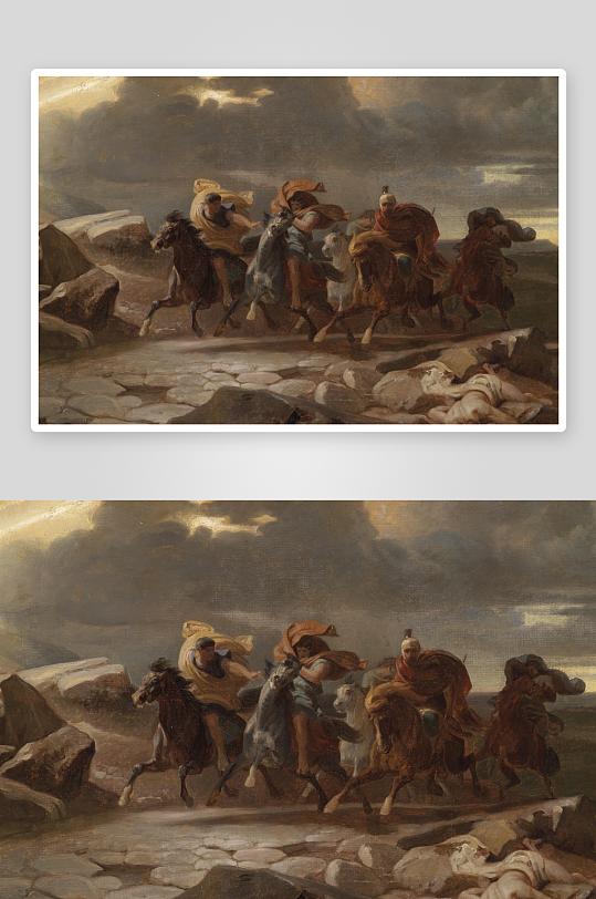 欧式风景画油画装饰画-众图网