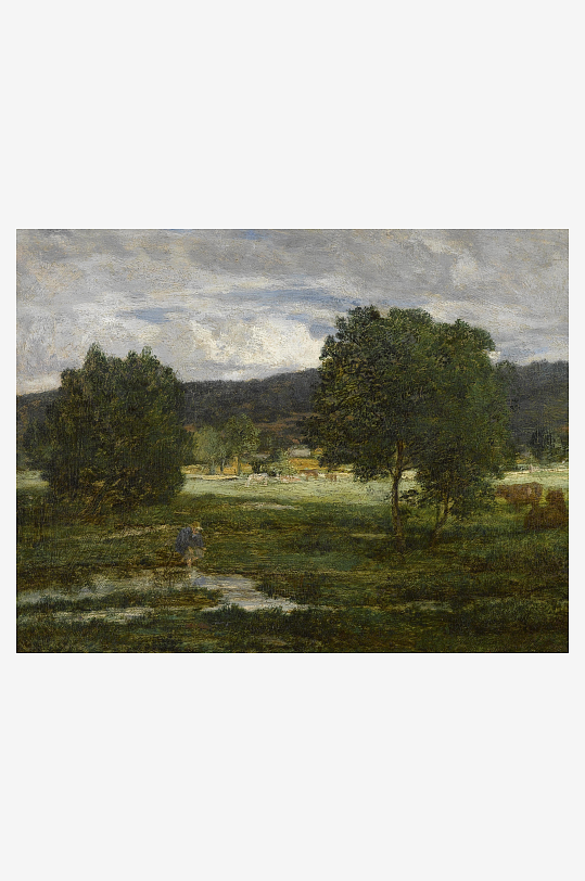 欧式风景画油画装饰画-众图网