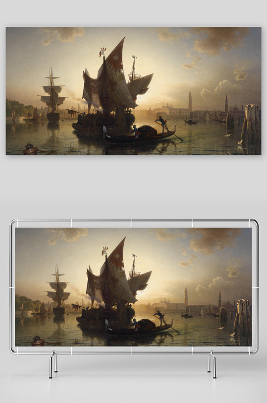 欧式风景画油画装饰画-众图网