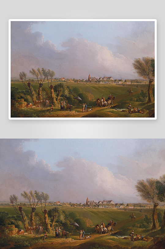 欧式风景画油画装饰画挂画-众图网