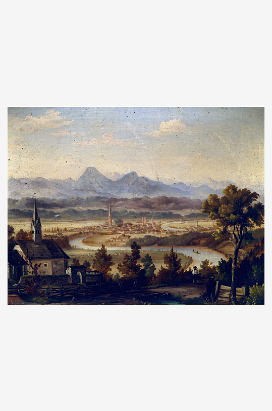 欧式风景画油画装饰画挂画-众图网