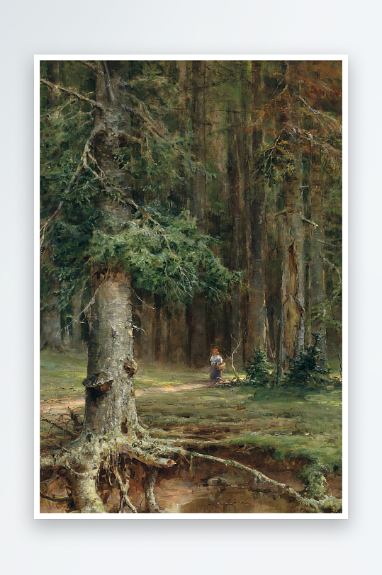 美丽欧式风景画油画装饰画-众图网