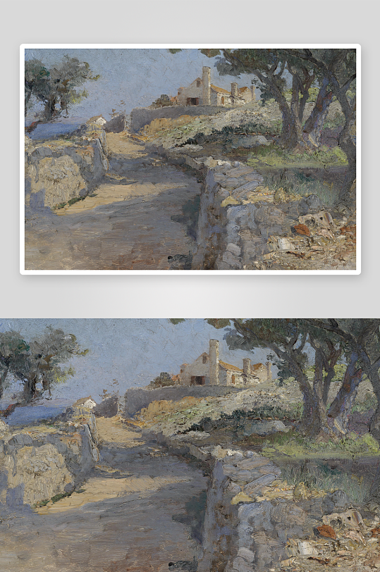 欧式风景画油画装饰画-众图网