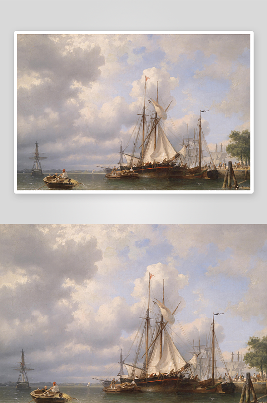 高清欧式风景画油画装饰画-众图网