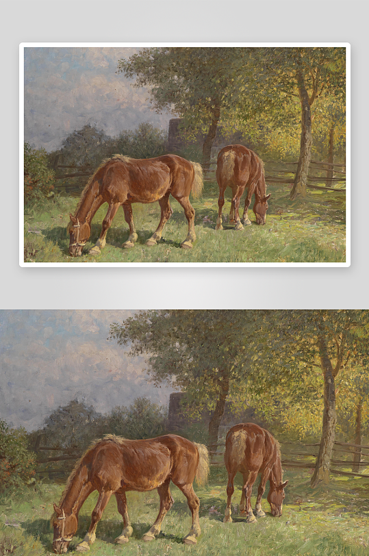 高清欧式风景画油画装饰画-众图网