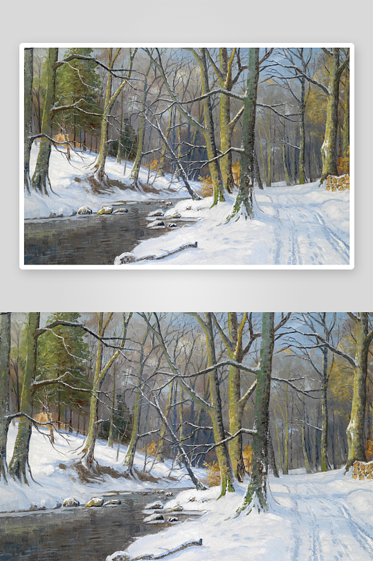 高清欧式风景画油画装饰画-众图网