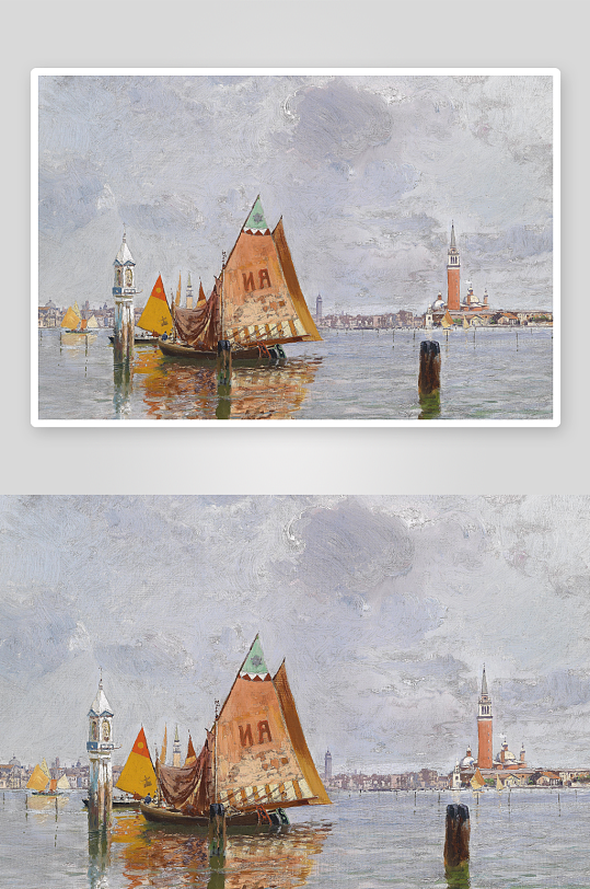 高清欧式风景画油画装饰画-众图网